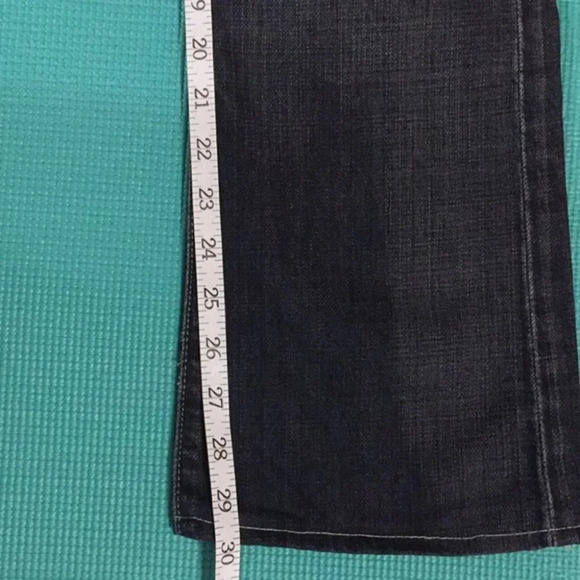 7 for All Mankind Bootcut Dark Wash Ripped Jeans - Picture 2 of 7